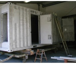 Container gestrahlt
